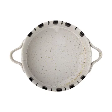 Marita ildfast form Ø 21 cm - Sort-hvit - Bloomingville
