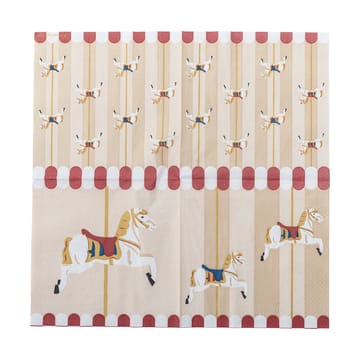 Merry-go-round serviett 33x33 cm 20-pakning - Natur - Bloomingville
