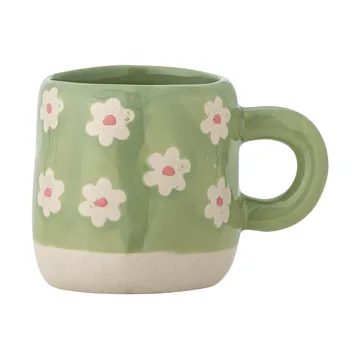 Millie kopp 11 cl - Grønn, blomster - Bloomingville