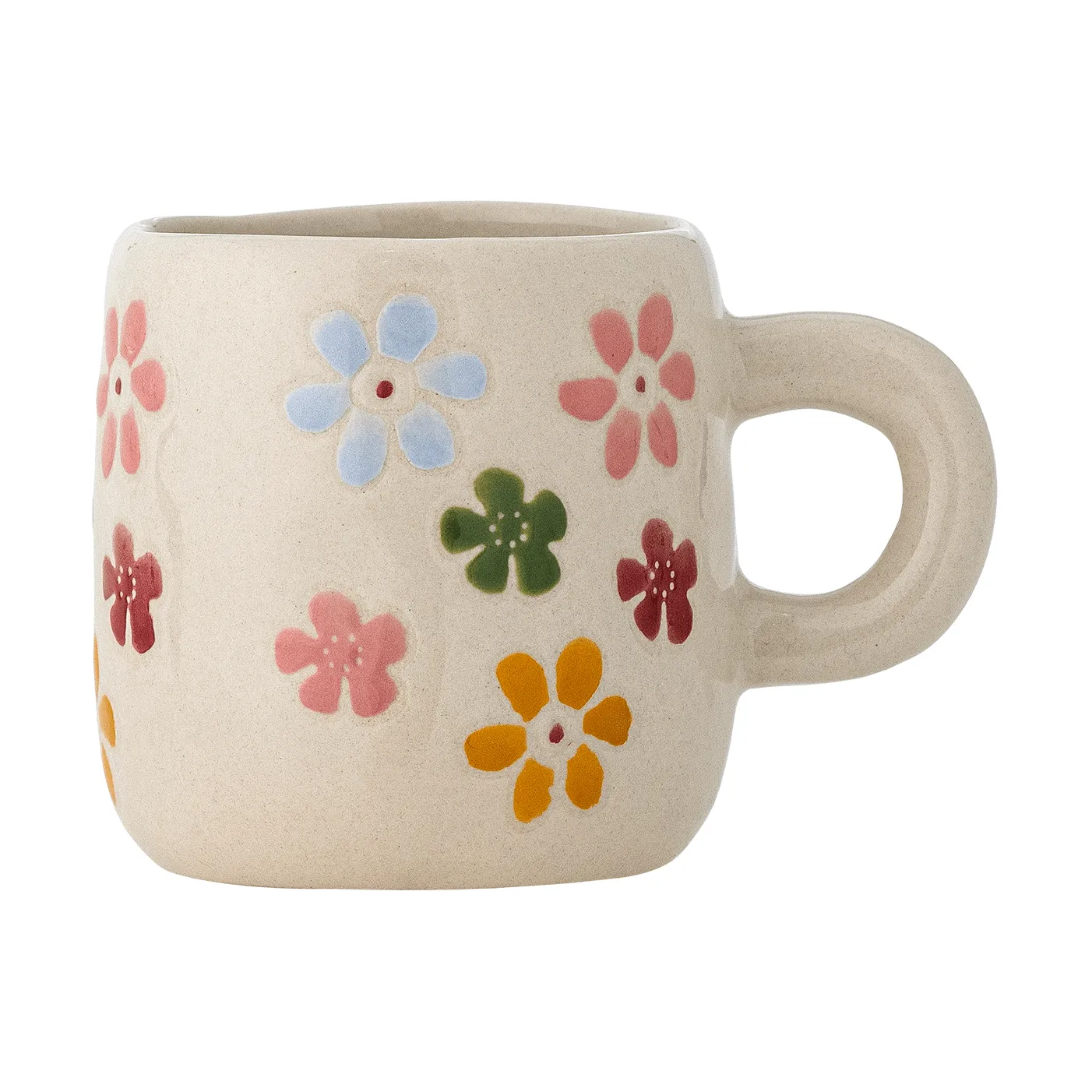 Millie kopp 11 cl, Hvit, blomster Bloomingville