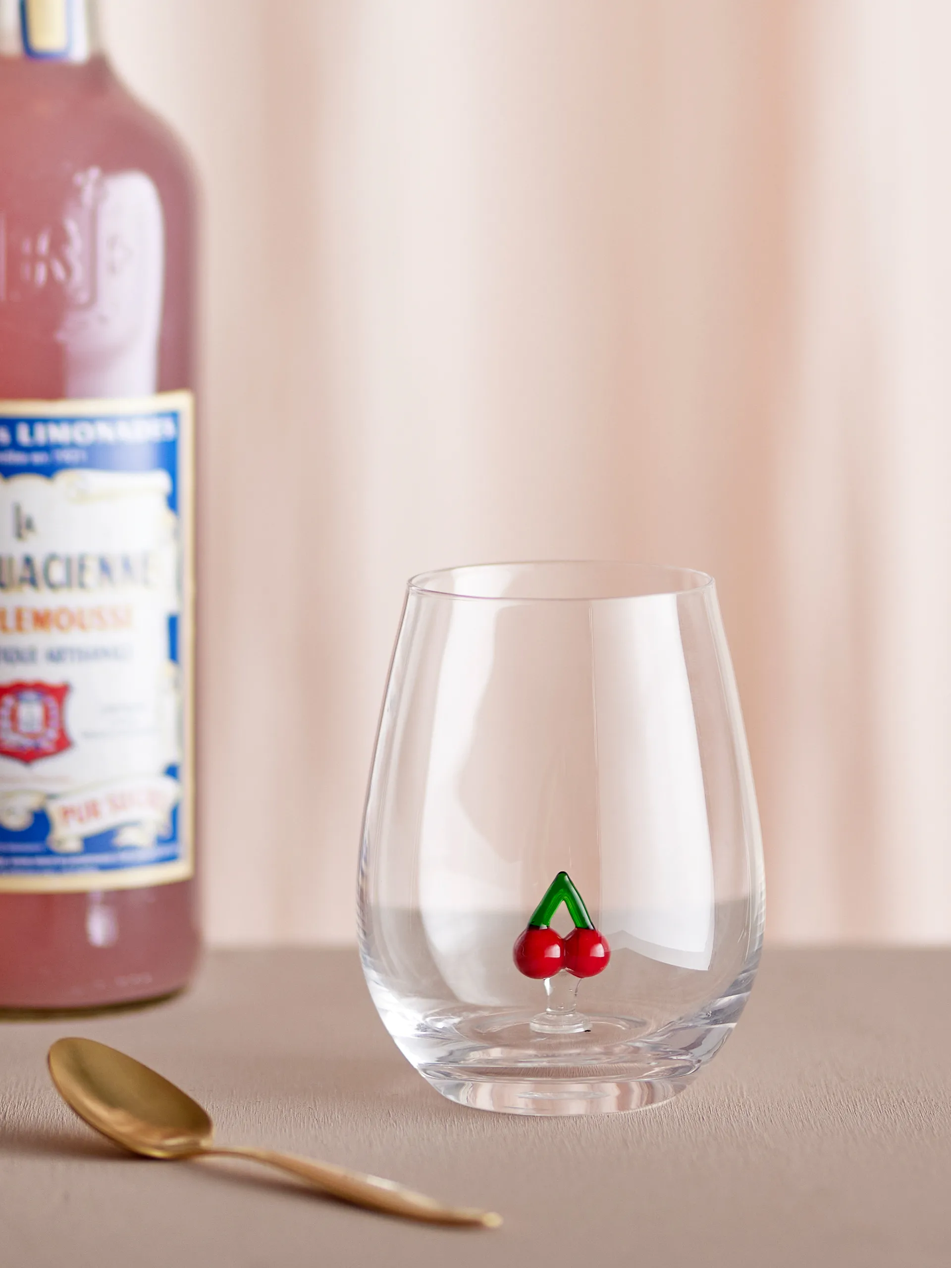 Misa drikkeglass 56 cl, Clear-cherry Bloomingville