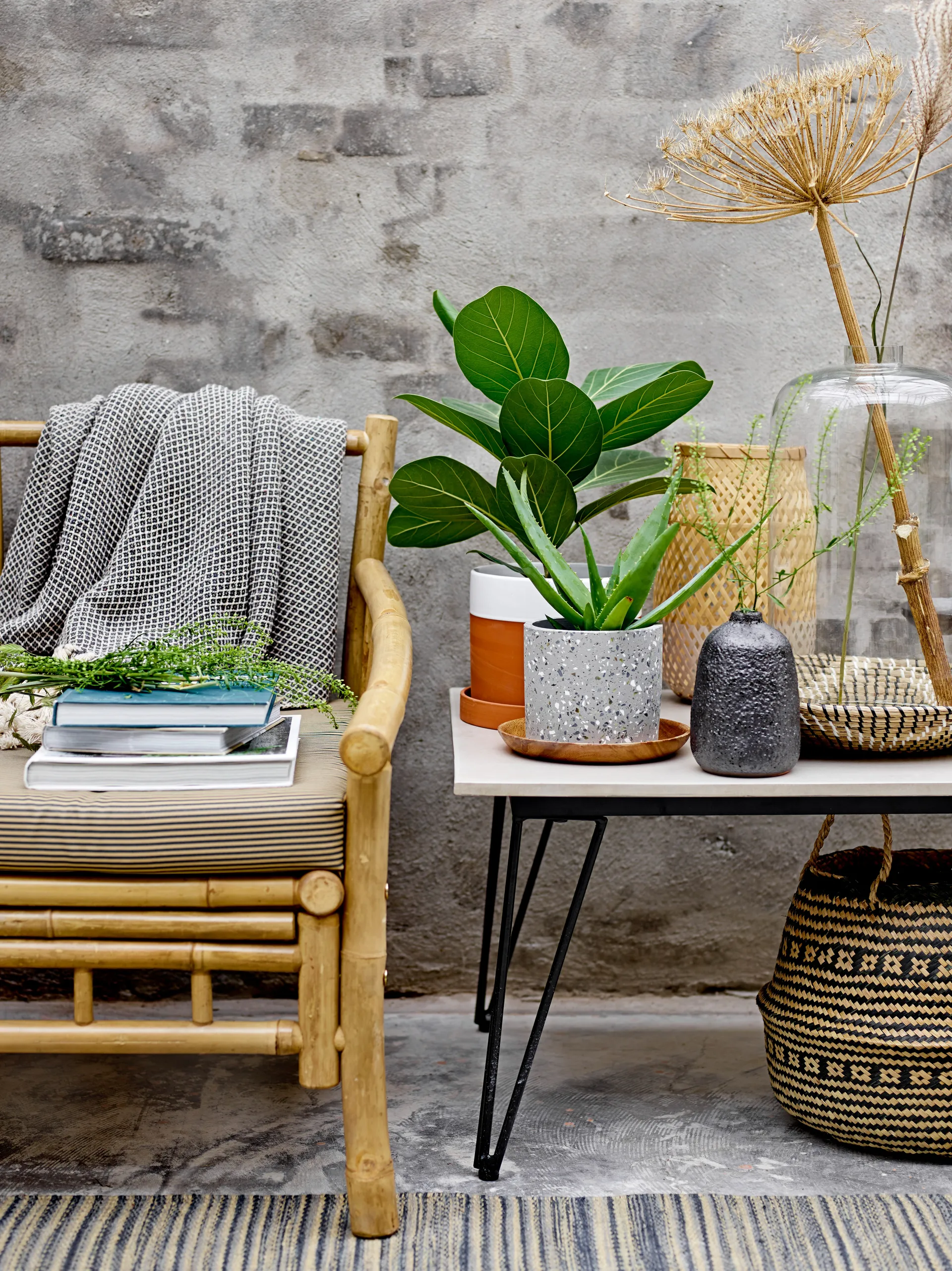 Mundo salongbord 60 x 90 cm, Cement Bloomingville