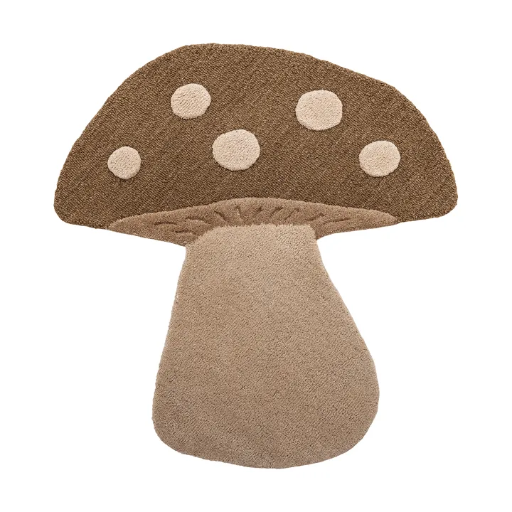 Mushroom teppe - Brun, ull - Bloomingville