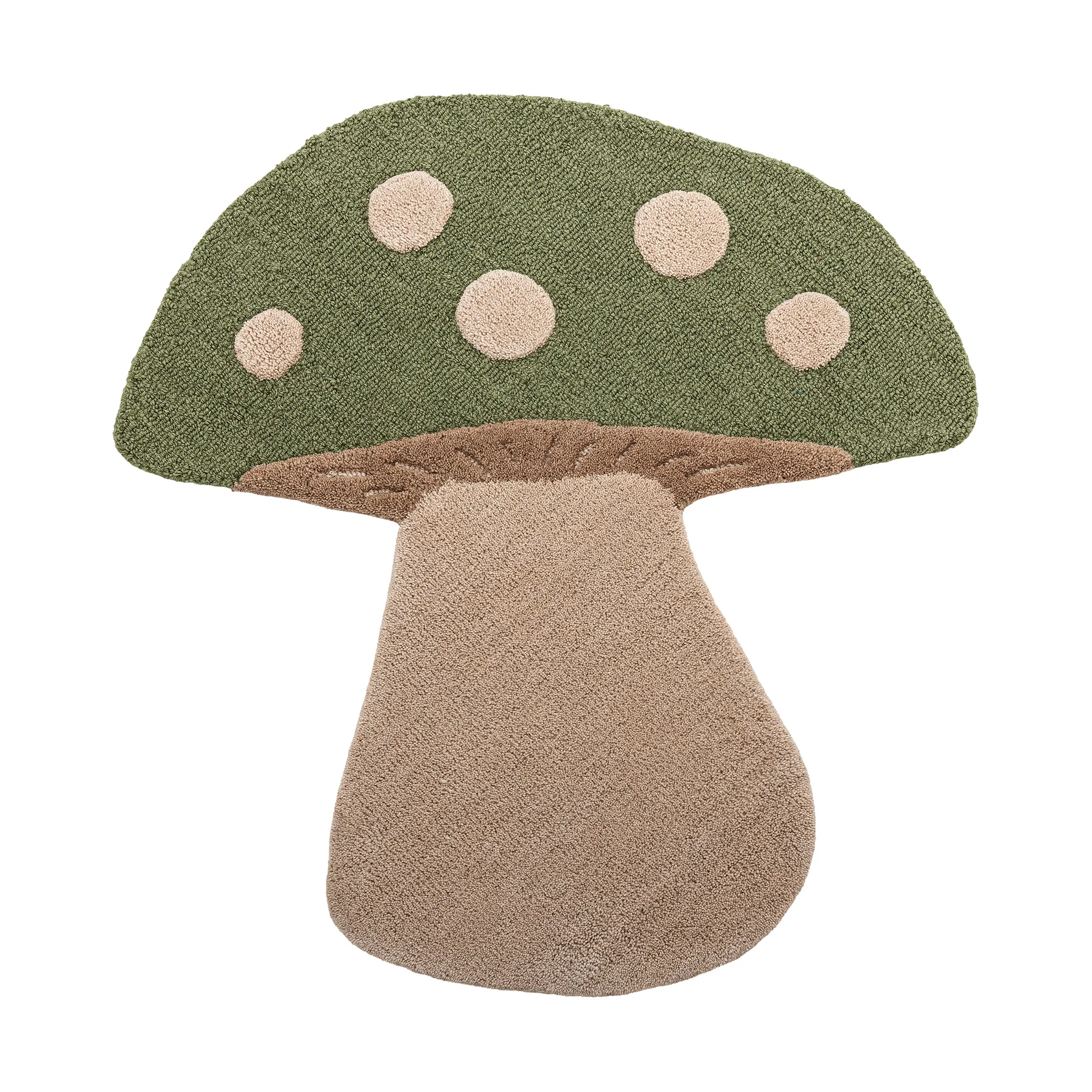 Mushroom teppe, Grønn, ull Bloomingville