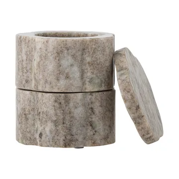 Nezli skål med lokk Ø9 cm - Natur - Bloomingville