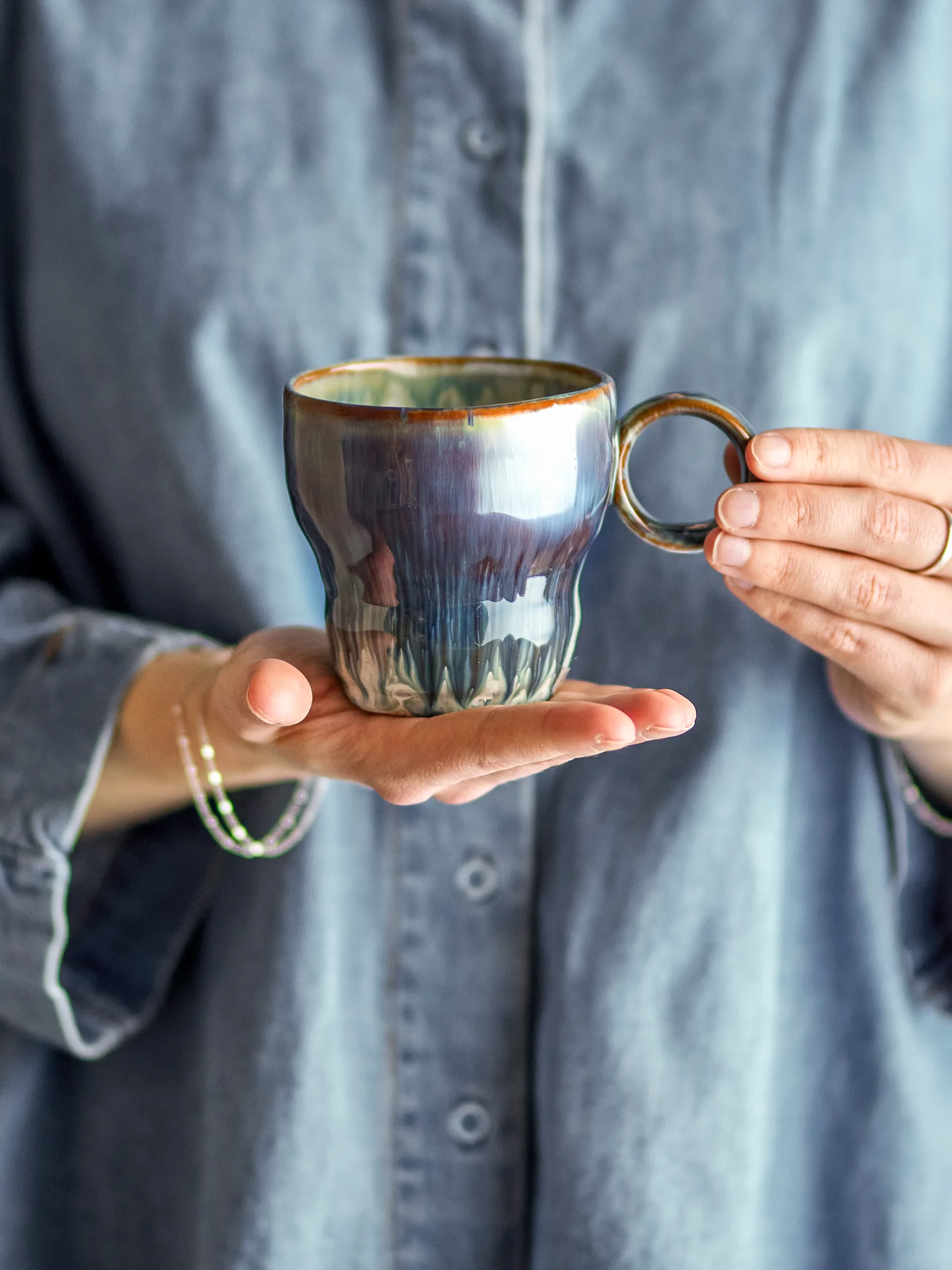 Nigel kopp 4-pakning, Blå Bloomingville