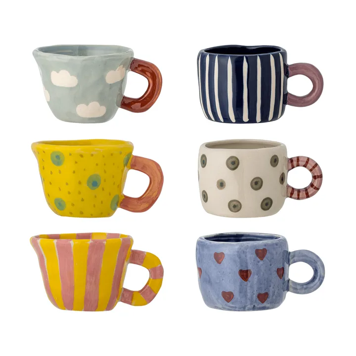 Nini kopp - Multi, 6 deler - Bloomingville