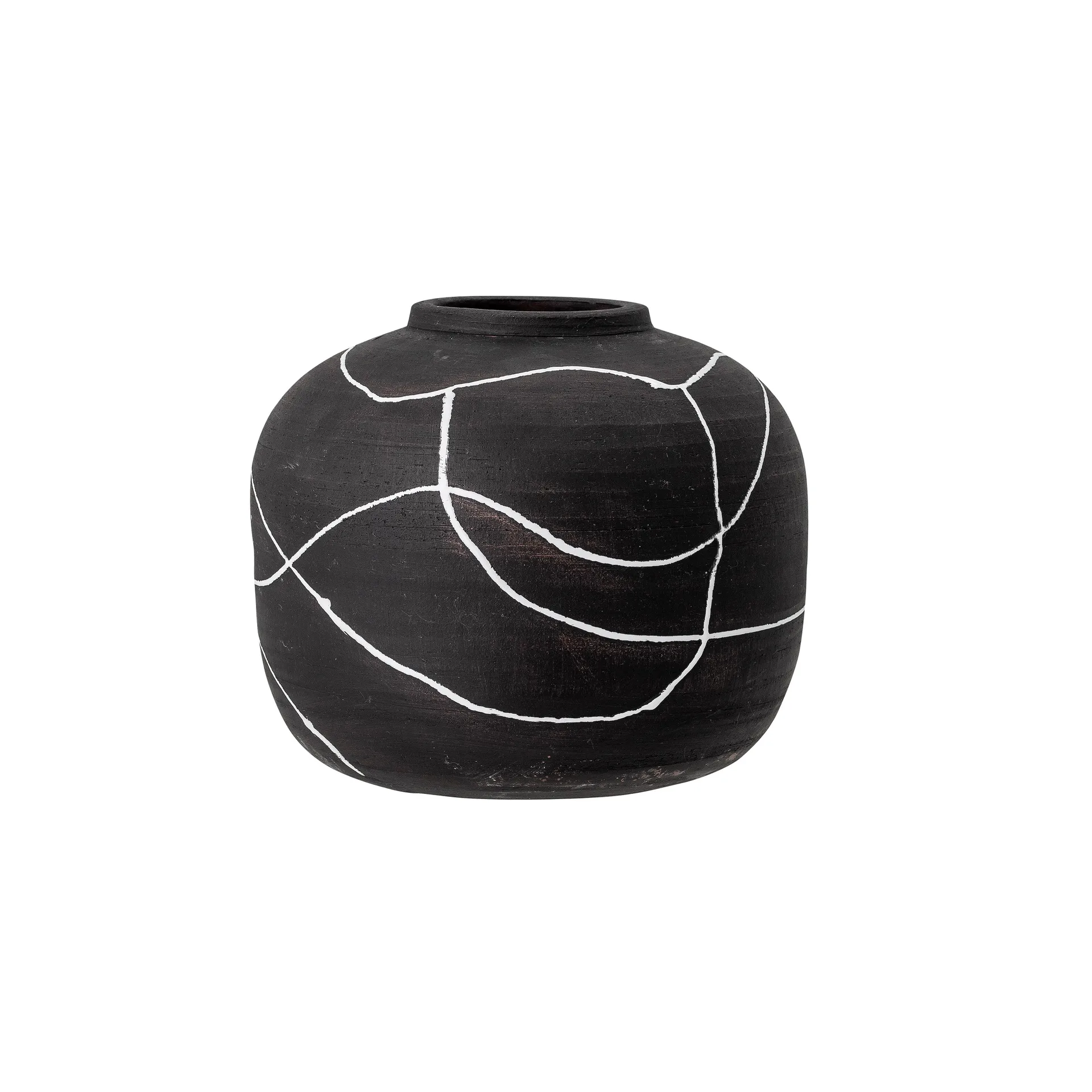 Niza vase terrakotta 16,5 cm, Svart Bloomingville