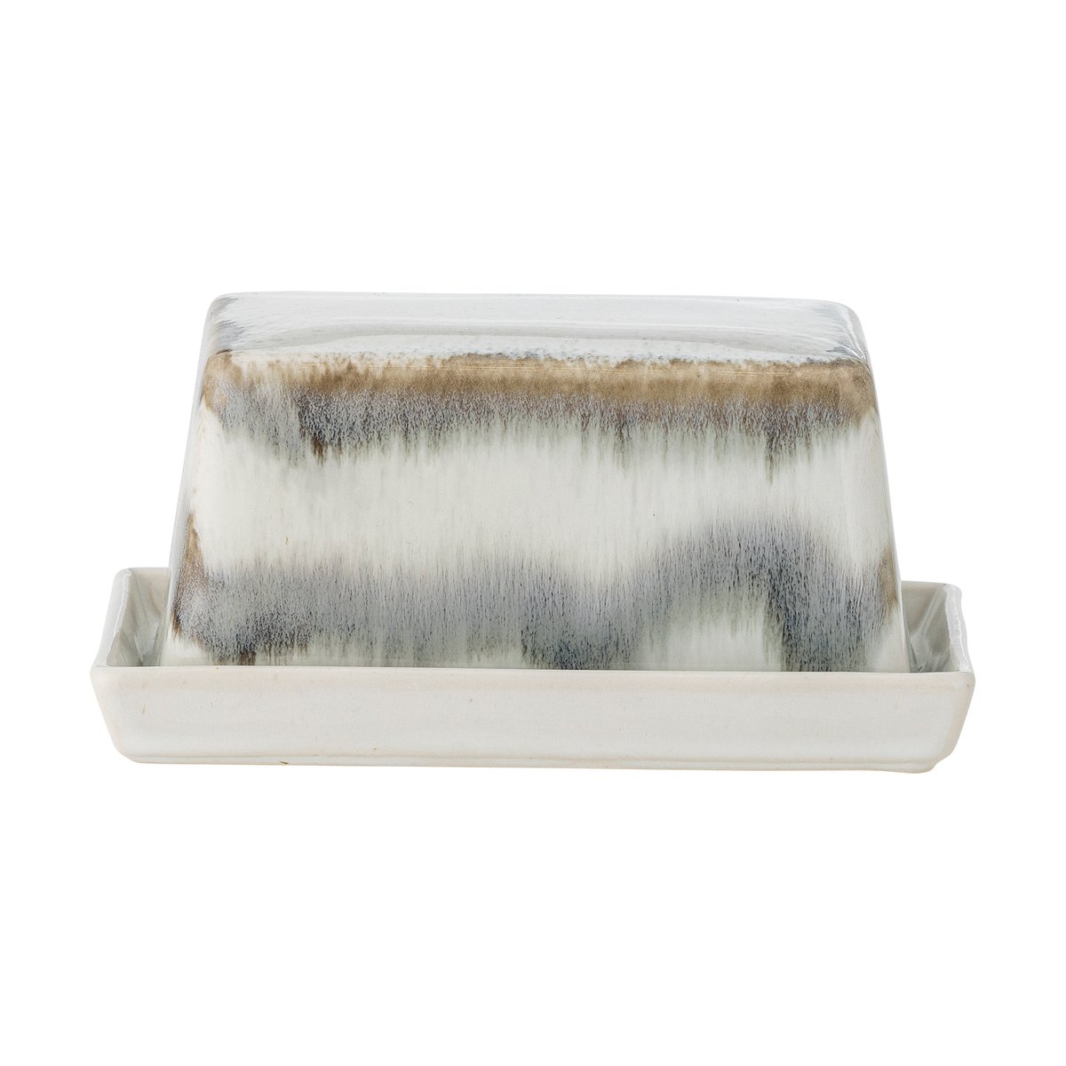 Bloomingville Paula smørboks 11,5x17,5 cm Grey