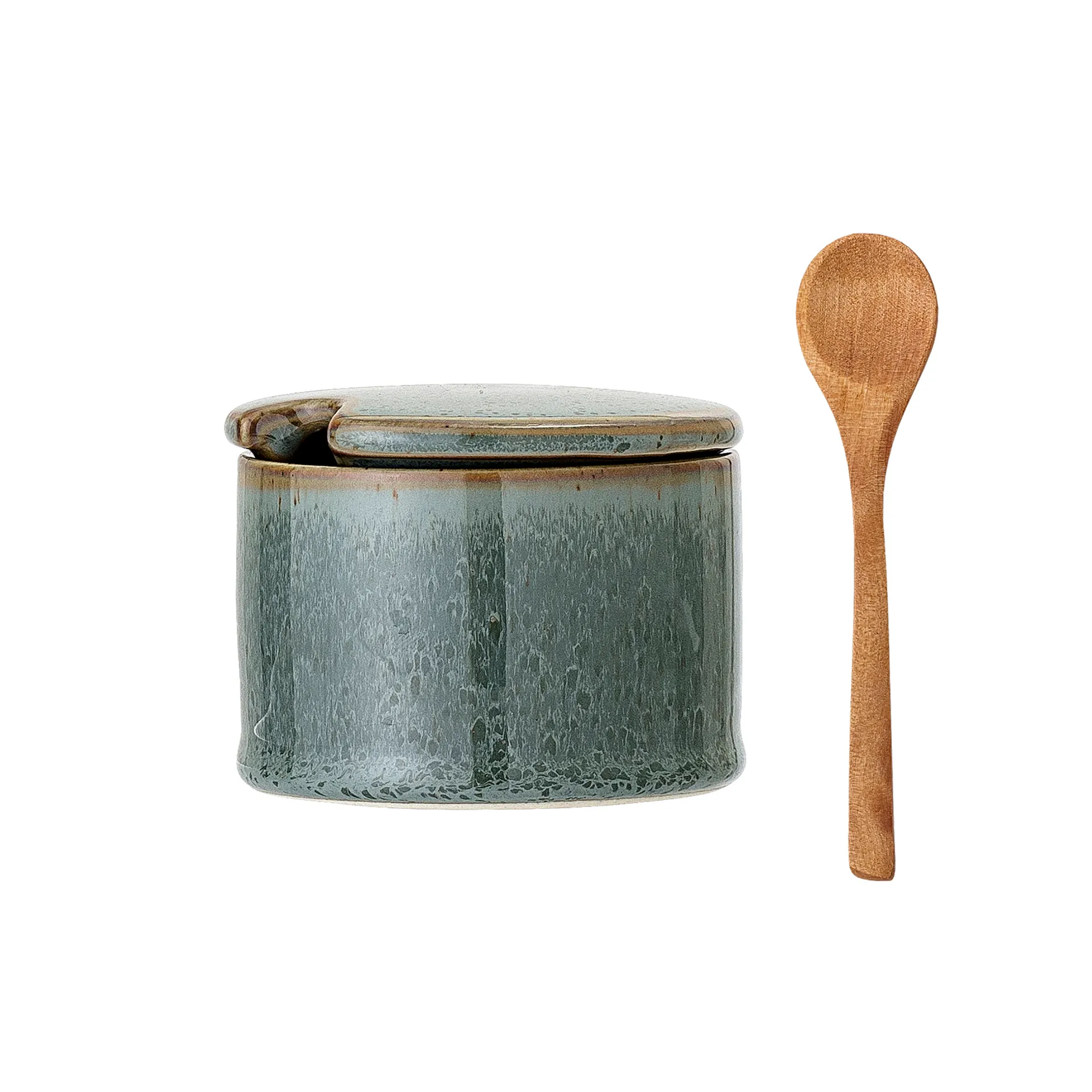 Pixie boks med lokk og skje, grønn Bloomingville