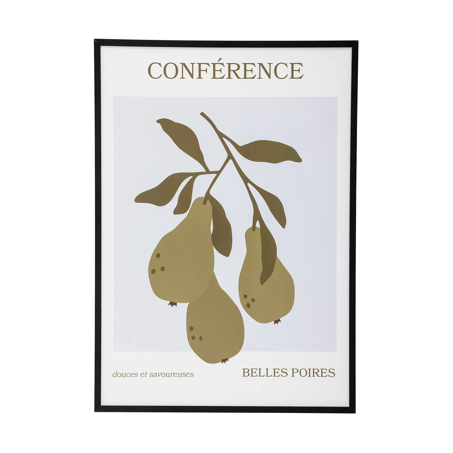 Poire plakat med ramme 52x72 cm, Poire-black pine Bloomingville