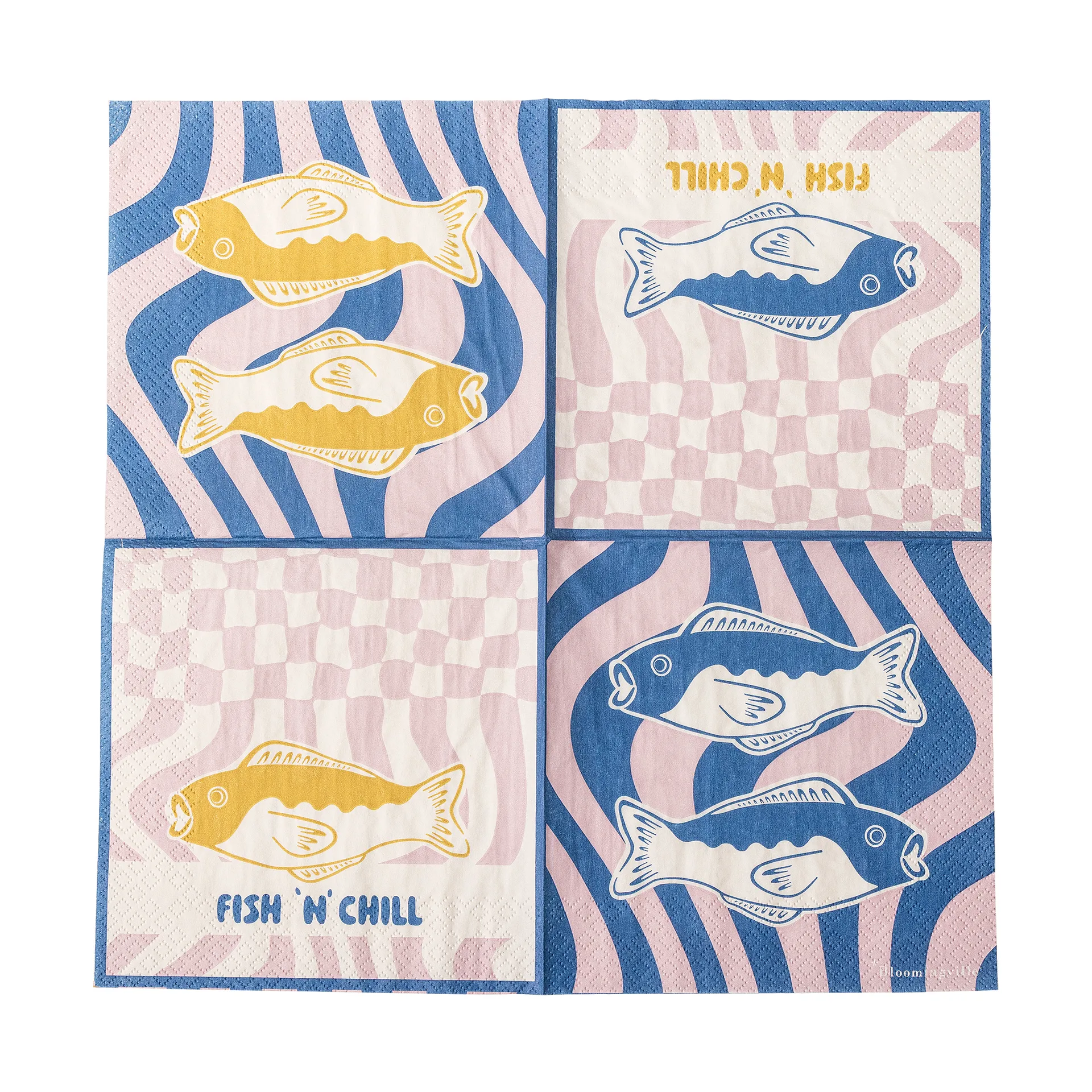 Remy papirlommetørkle 20-pakning, Blå Bloomingville