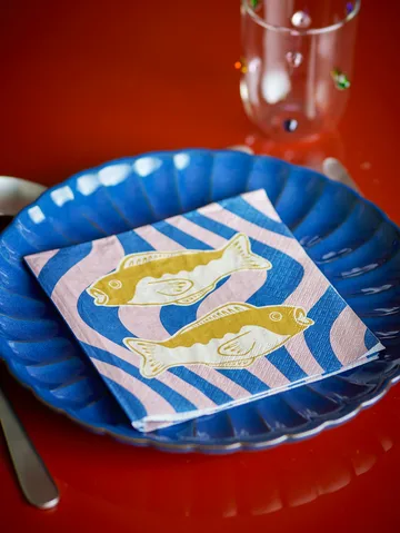 Remy papirlommetørkle 20-pakning - Blå - Bloomingville