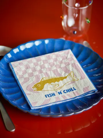 Remy papirlommetørkle 20-pakning - Blå - Bloomingville