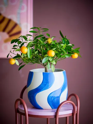 Romy krukke Ø20,5 cm - Blå - Bloomingville