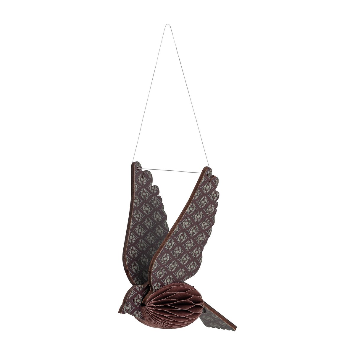 Bloomingville Sagalin Bird Ornament julepynt Brown