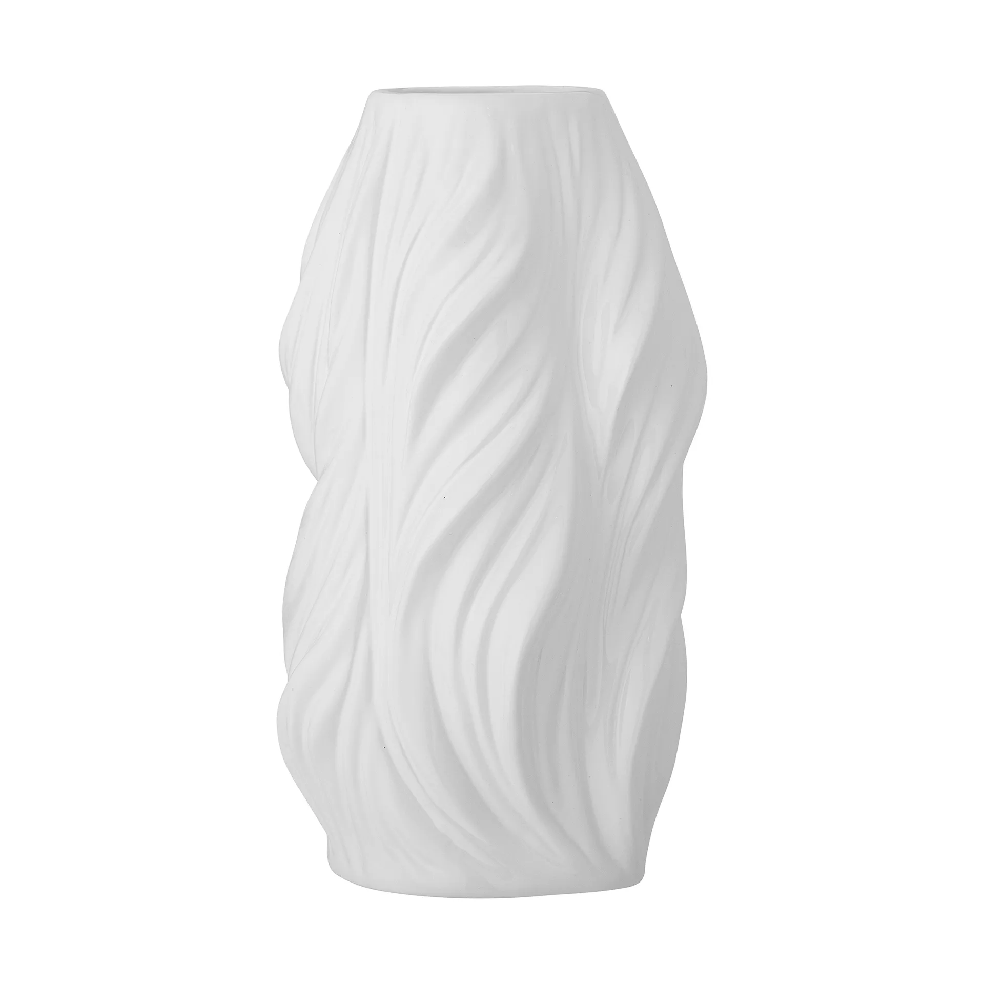 Sanak vase Ø14x26 cm, White Bloomingville
