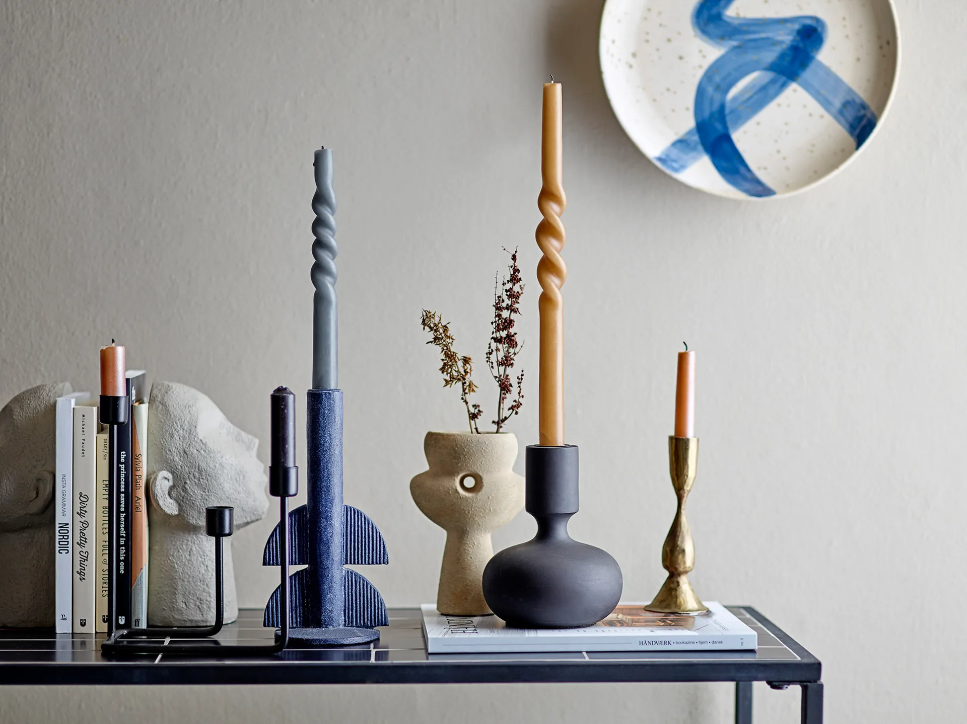 Shimmer lys 4-pakning, Brun Bloomingville