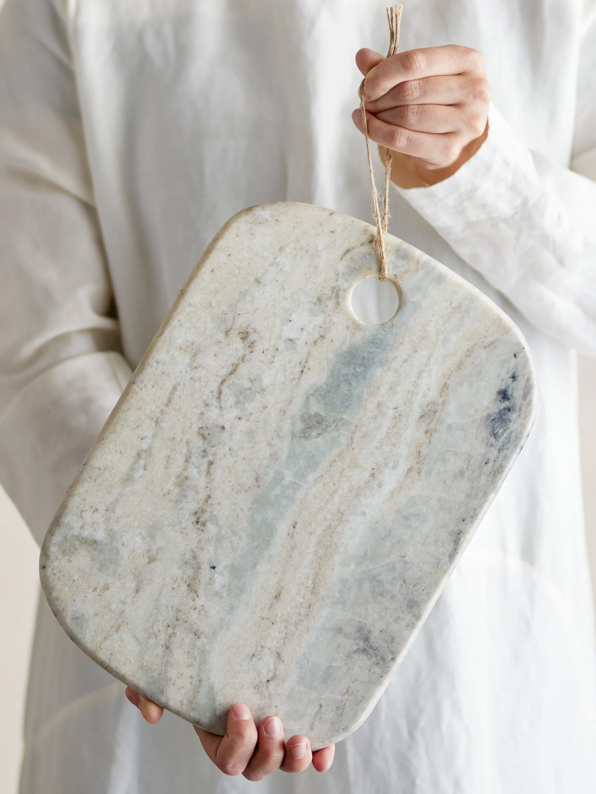 Sibelle skjærefjøl marmor 30,5x22,5 cm, Natur Bloomingville