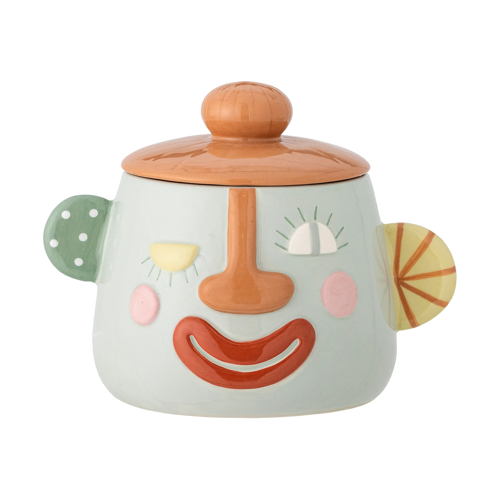 Sylvie krukke med lokk Ø12 cm, Multi Bloomingville