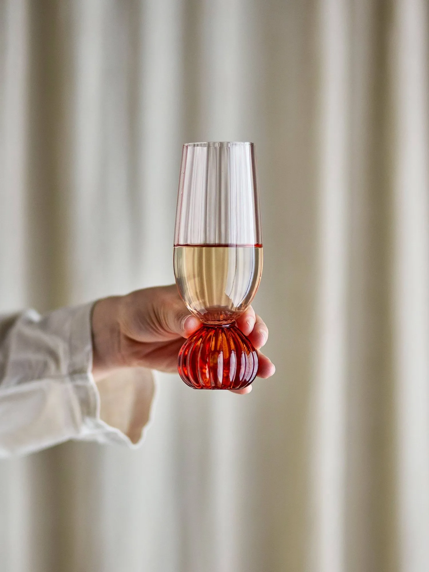 Taurin champagneglass 25 cl, Rose Bloomingville