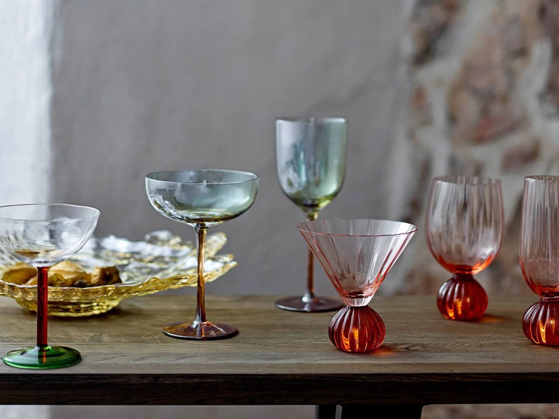 Taurin vinglass 43 cl, Rose Bloomingville