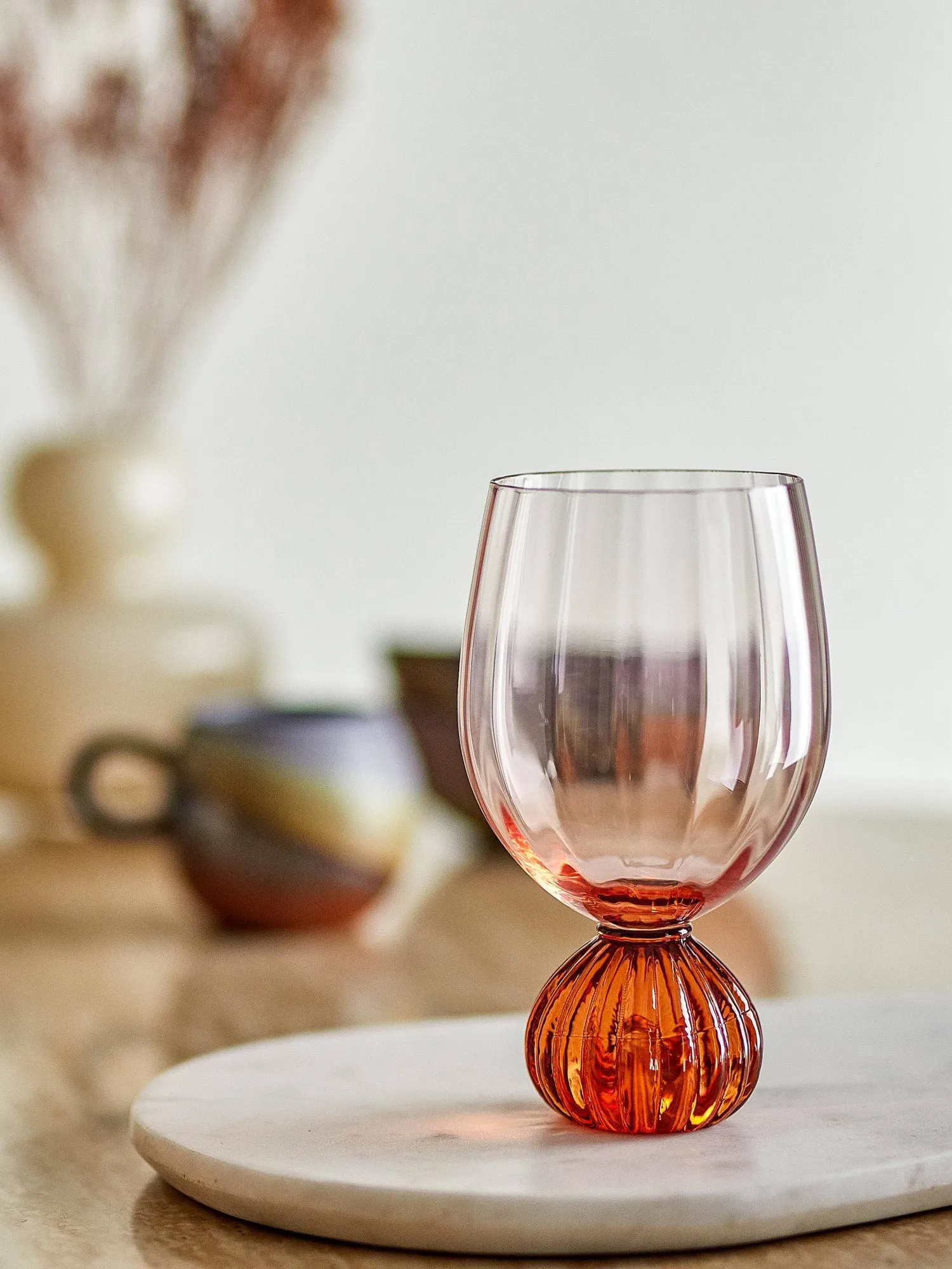 Taurin vinglass 43 cl, Rose Bloomingville
