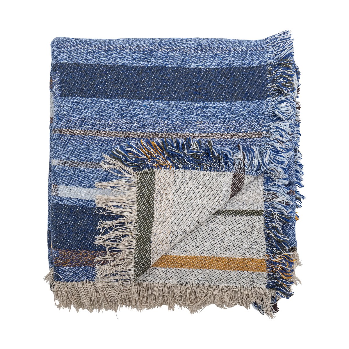 Bloomingville Toscana pledd 130x160 cm Blue