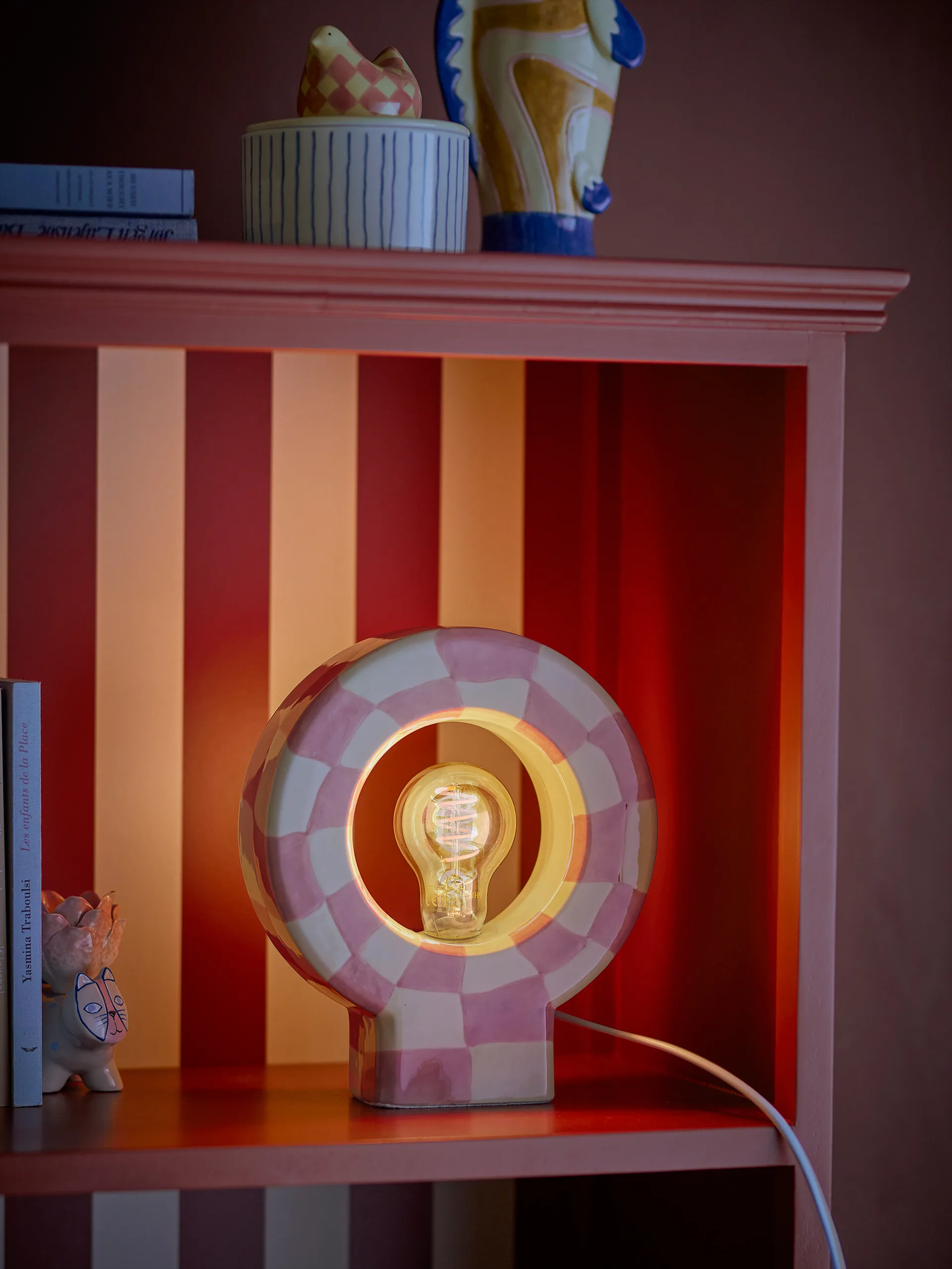 Vialini bordlampe 20,5x23,5 cm, Rose Bloomingville