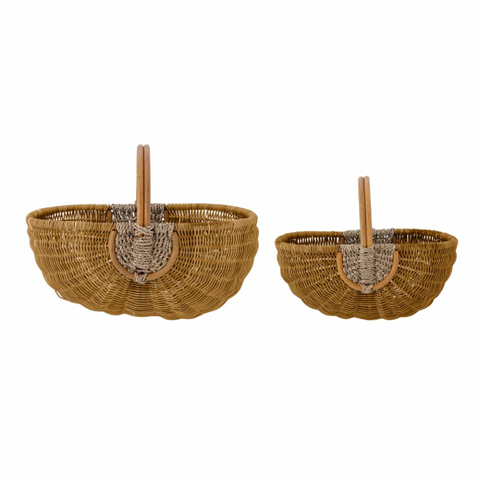 Bloomingville Vibber kurv 2-pakning Brun