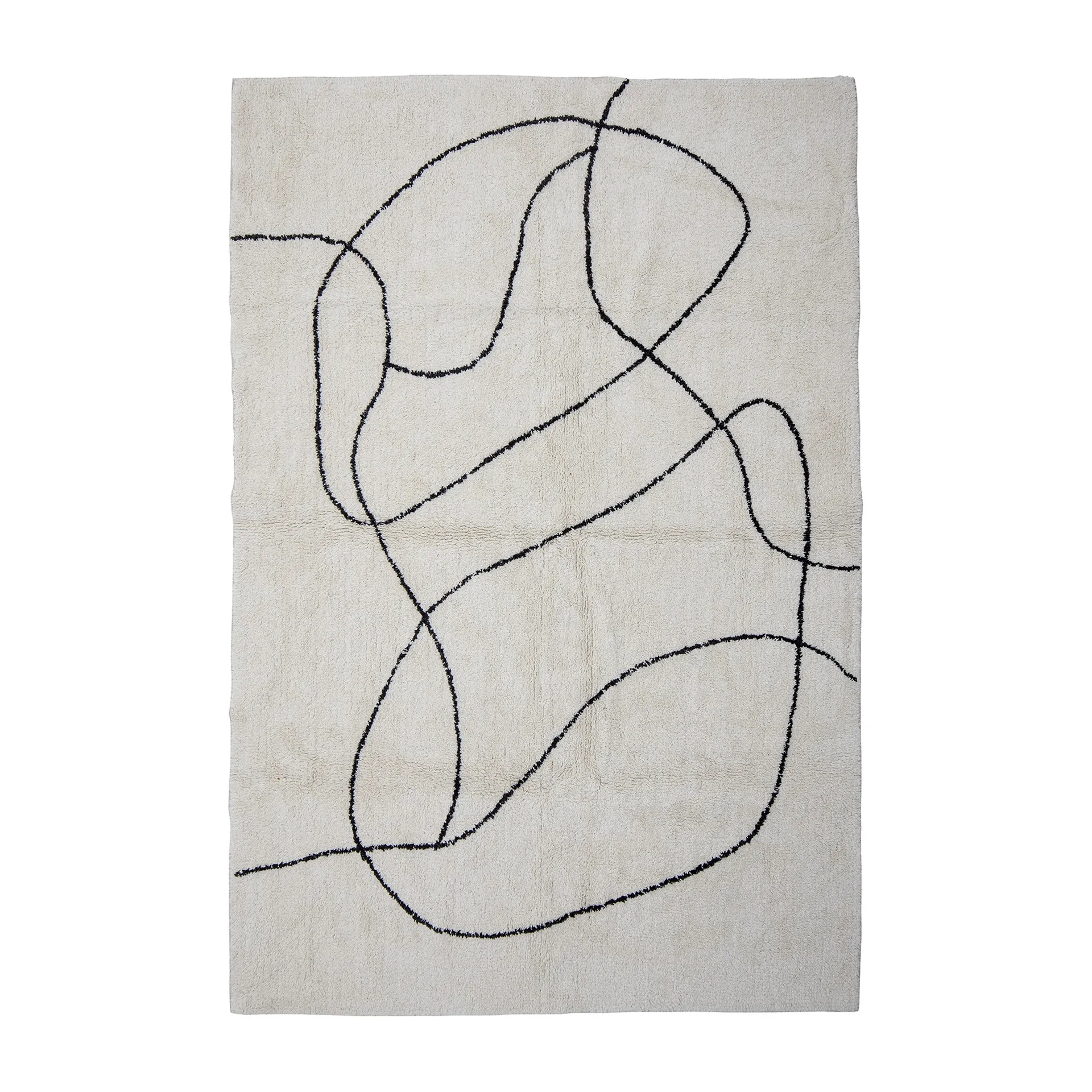 Viga teppe 120 x 180 cm, Hvit Bloomingville