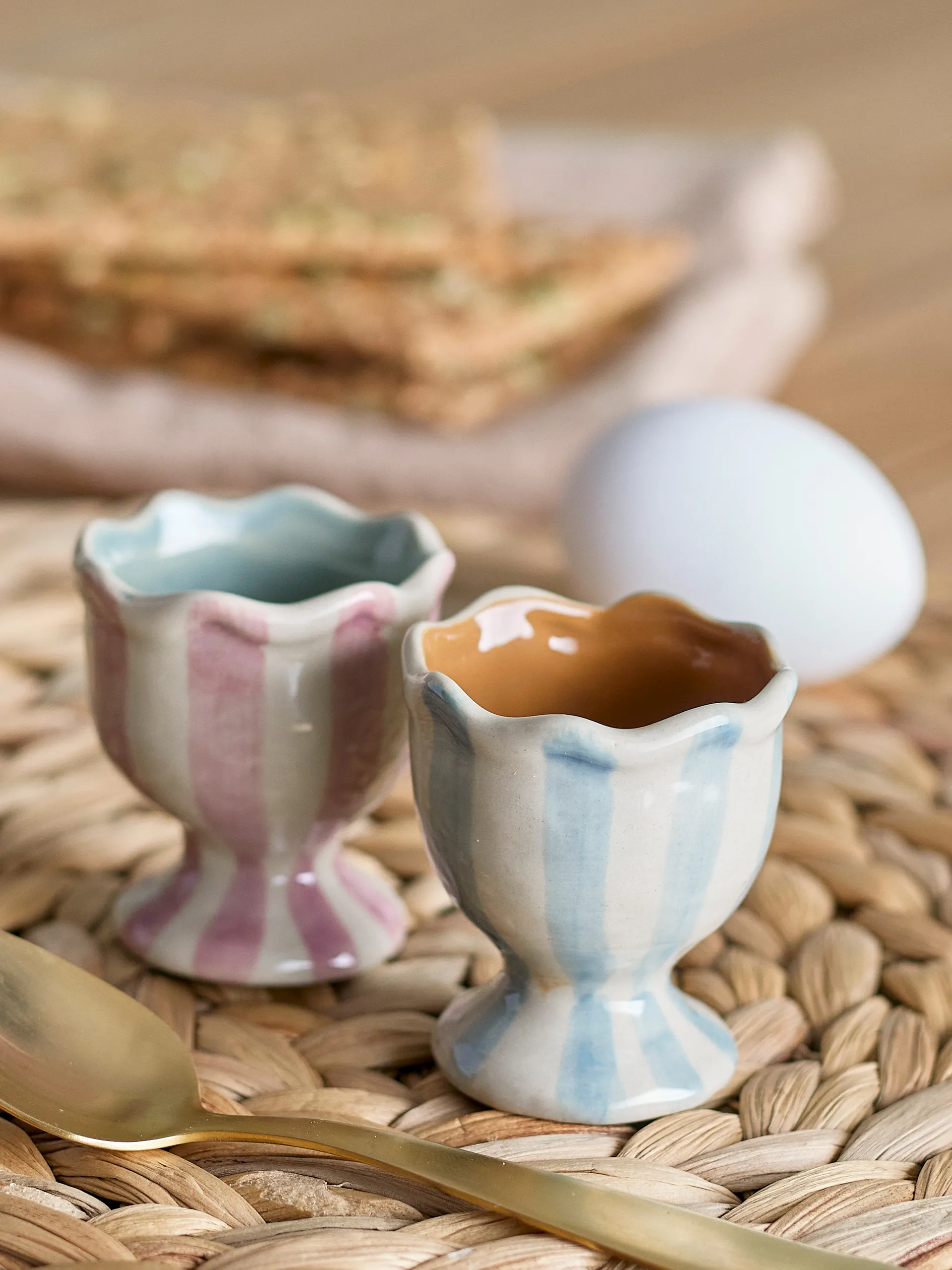 Willa eggeglass 2 deler., Rose-blue Bloomingville