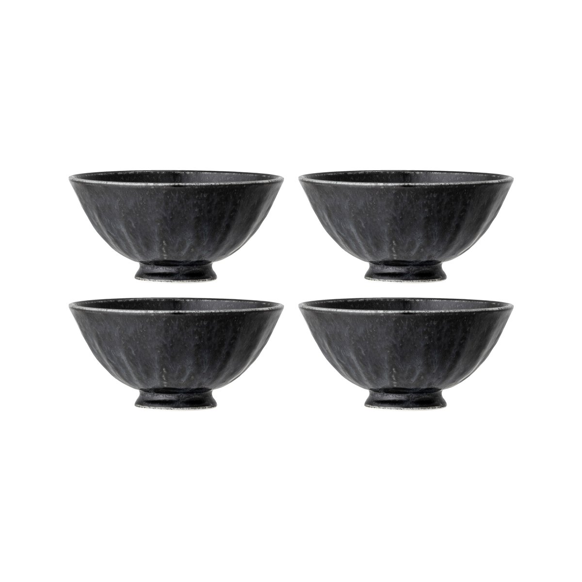 Bloomingville Yoko skål 13,5 cm 4-stk. Svart
