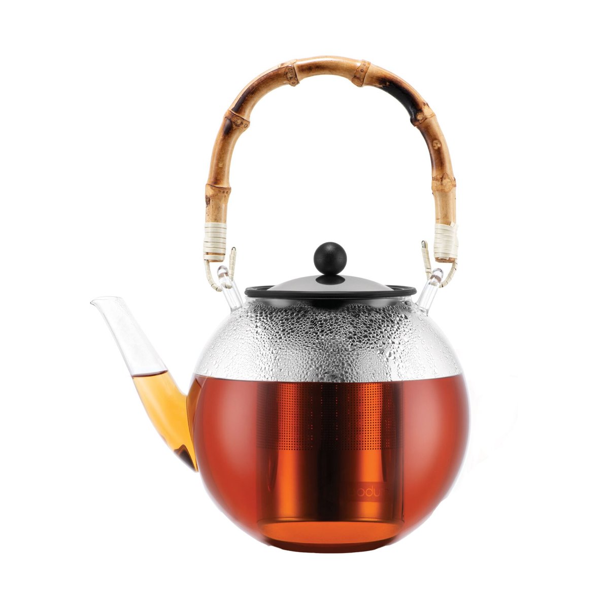 Bodum Assam tekanne med bambushåndtak 1 l Klar