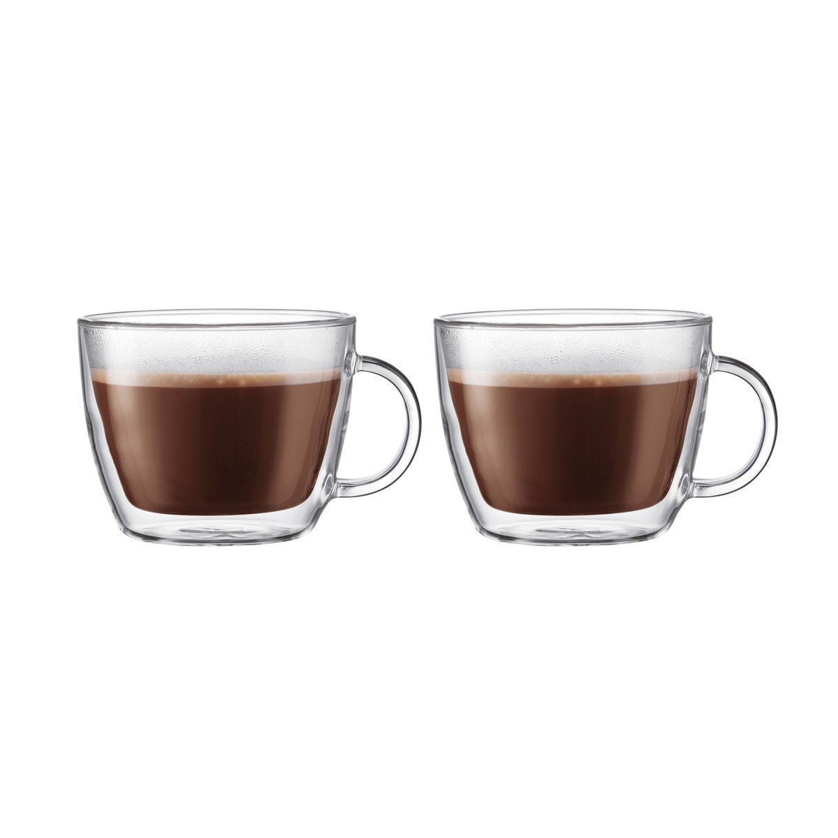 Bodum Bistor dobbeltvegget lattekopp med hank 45 cl 2-pakning