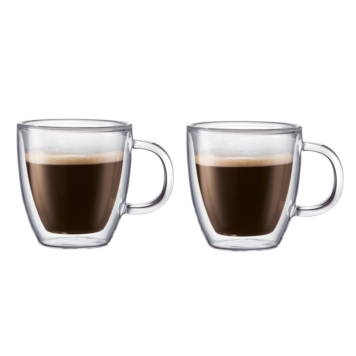 Bodum Bistro glass med dobbel vegg og hank 2-pakn. 0,3 l