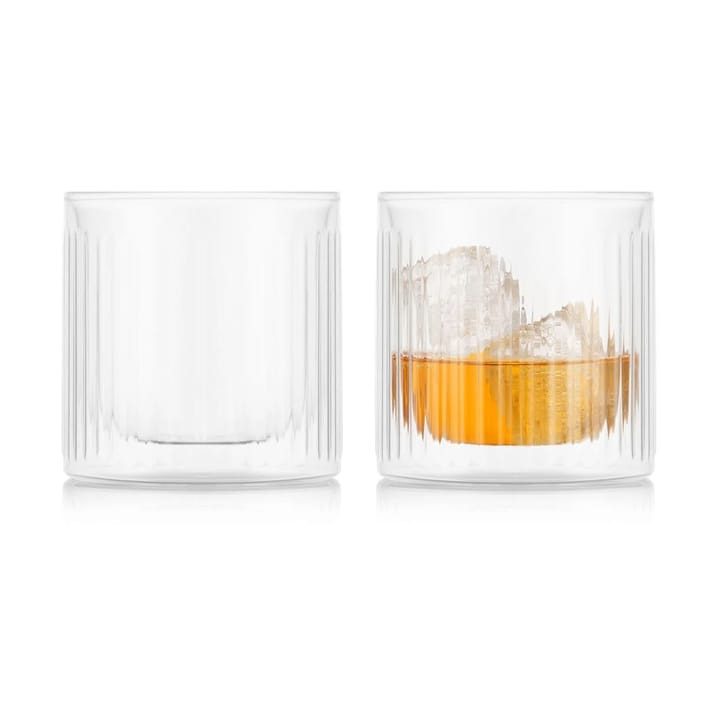 Douro Bar whiskyglass med dobbelt vegg 30 cl 2 pakn., Klar Bodum