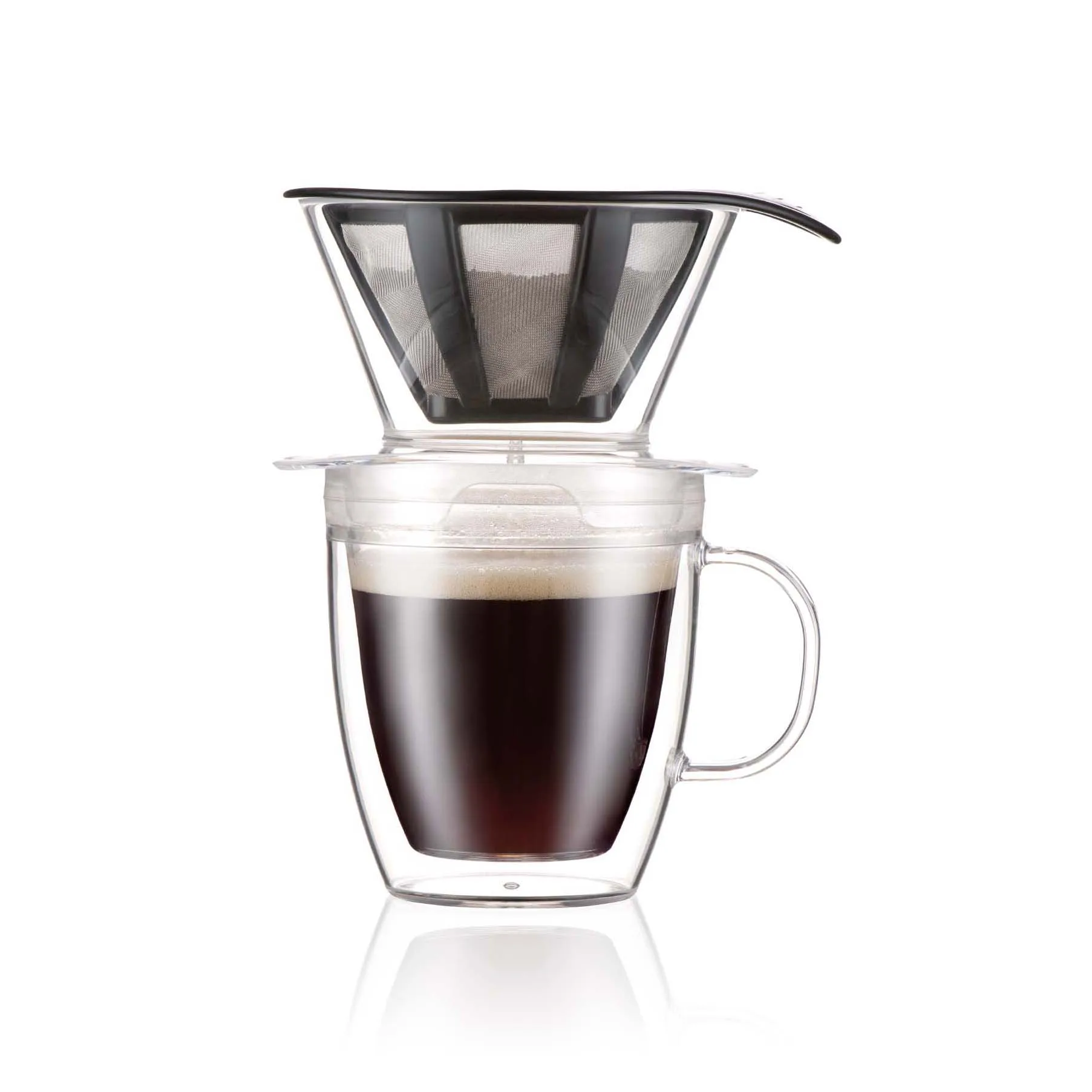 Pour Over dropp kaffebryggare med kopp 35 cl, Transparent Bodum