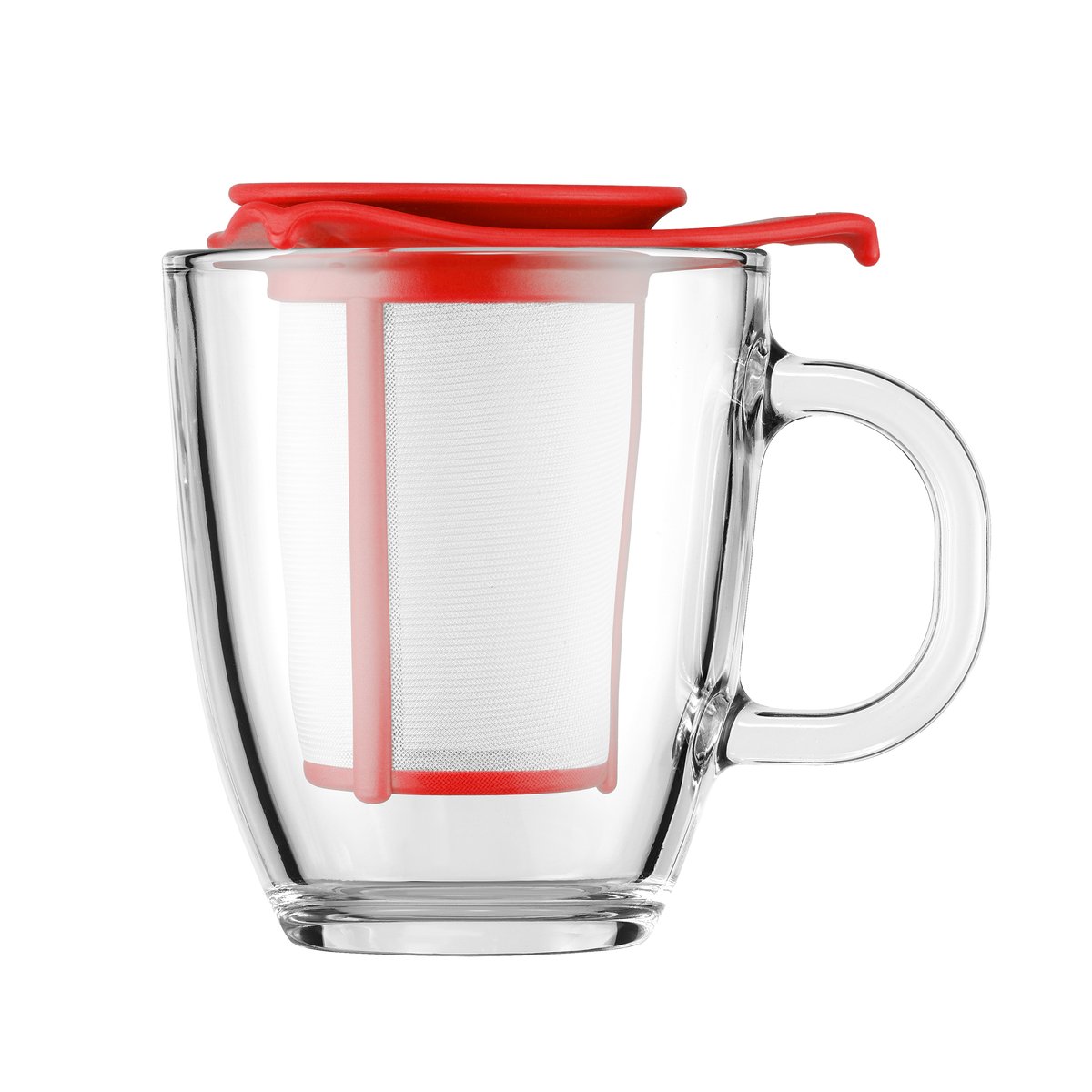 Bodum Yo-Yo tekopp med sil rød