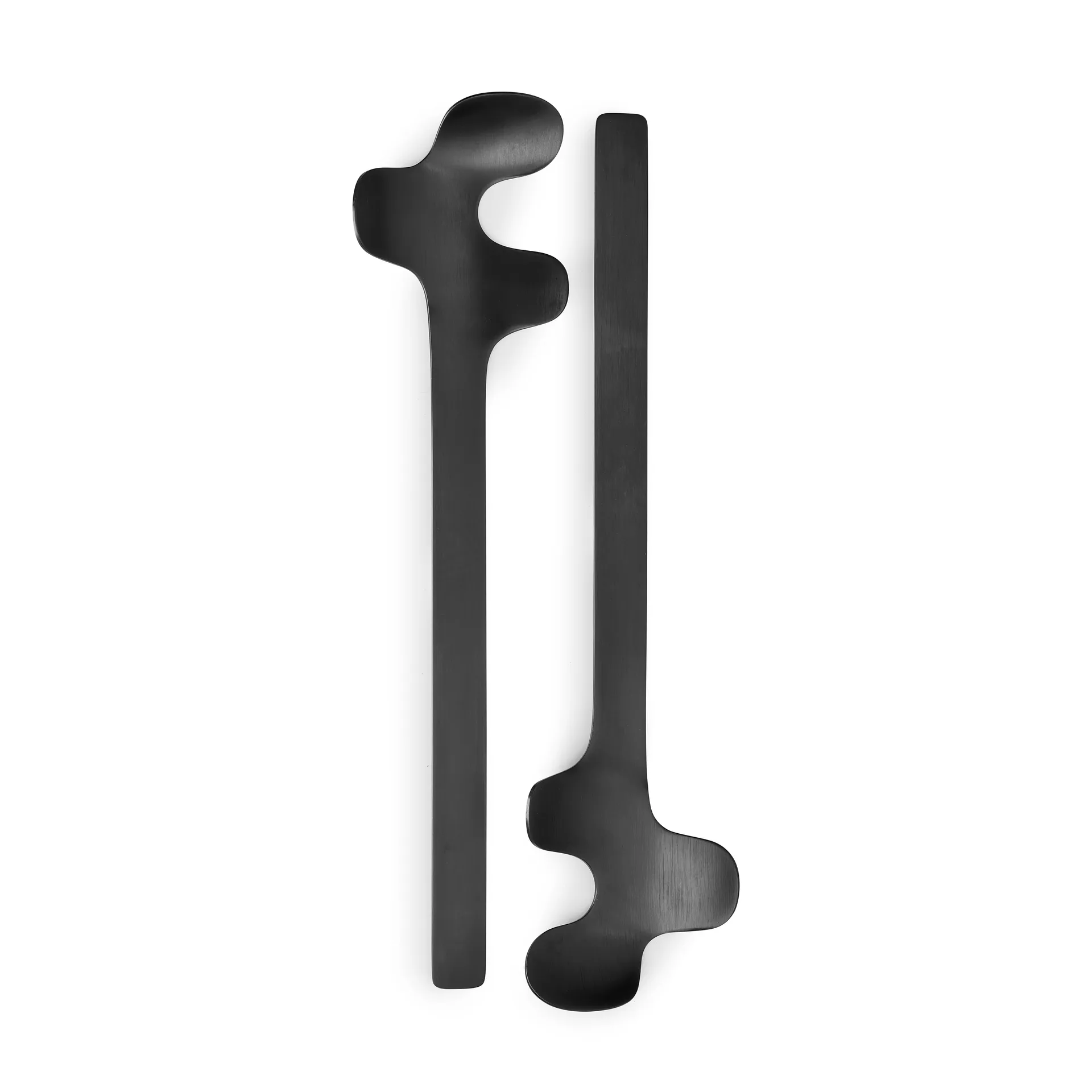 Leaf salatbestikk, Brushed Black Born In Sweden