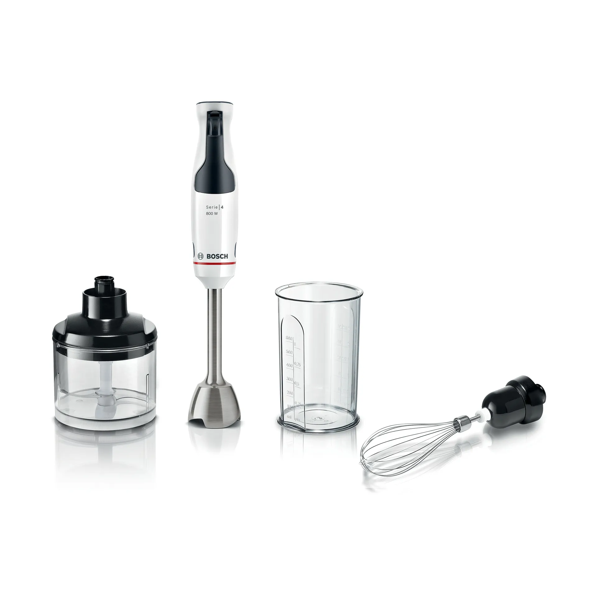 Bosch Serie 4 ErgoMaster MSM4W421 stavmikser-sett, Hvit-antrasitt Bosch