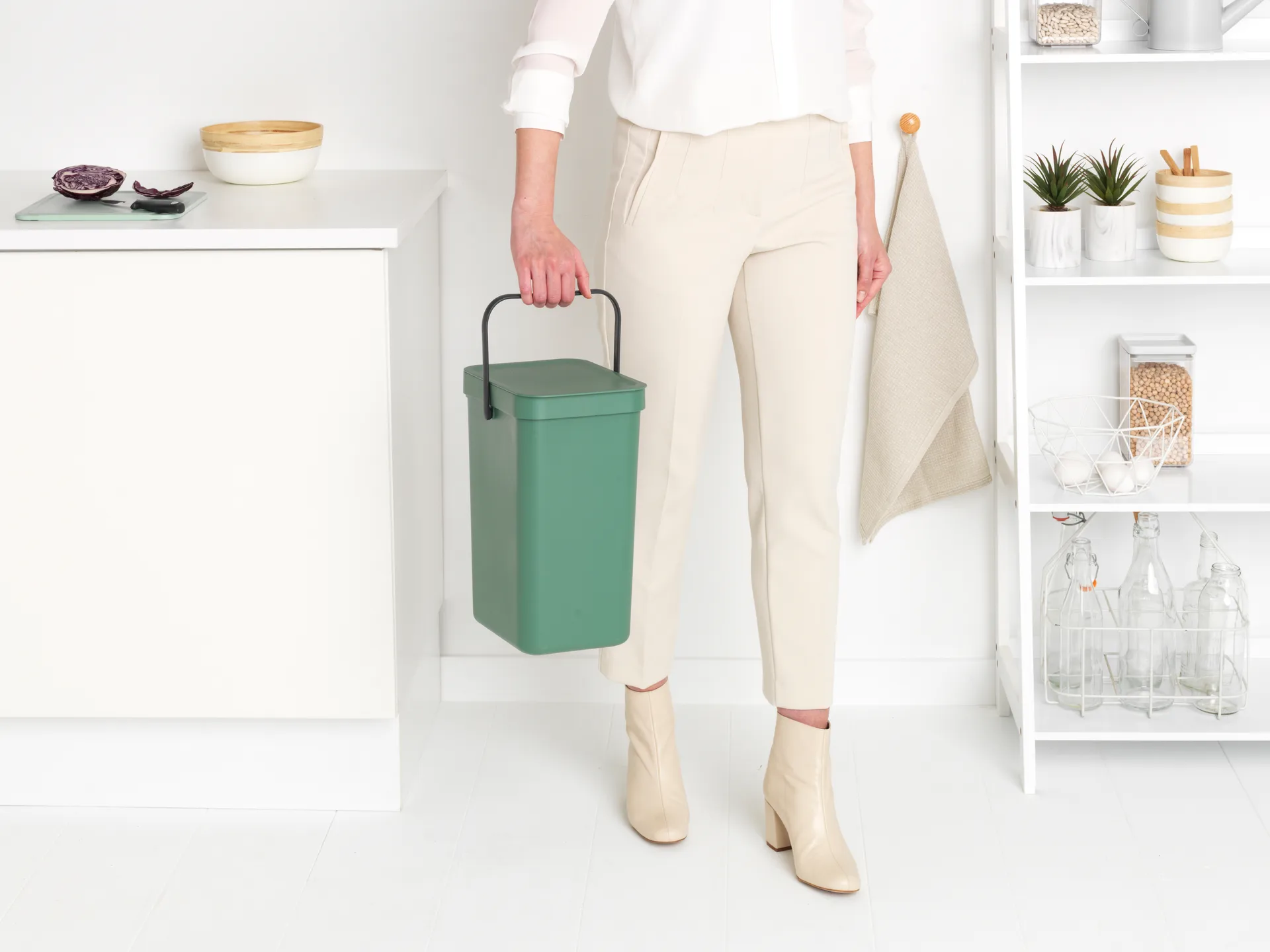 Avfallsbøtte Sort & Go 12 L, Fir Green Brabantia