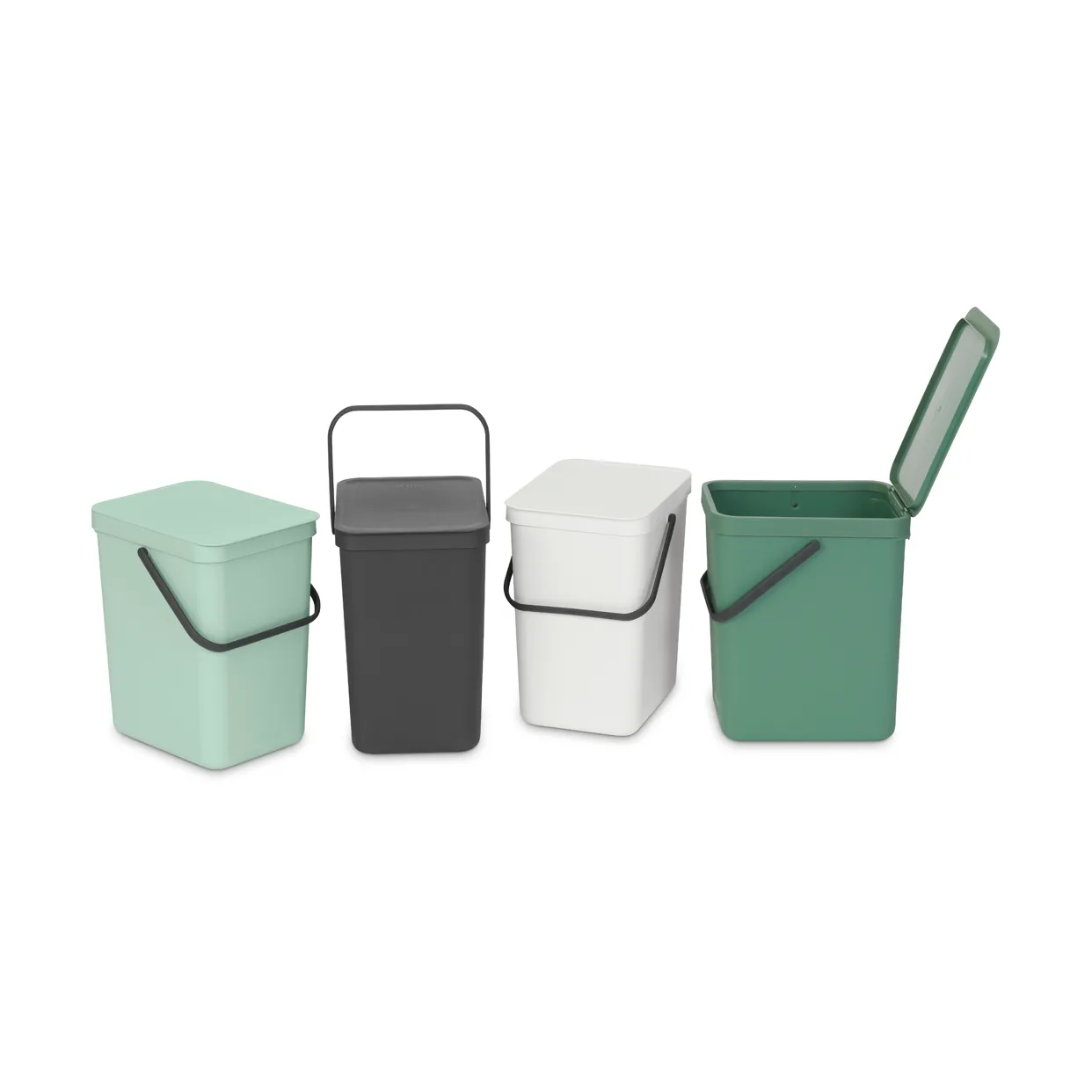 Avfallsbøtte Sort & Go 25L, Jade Green Brabantia