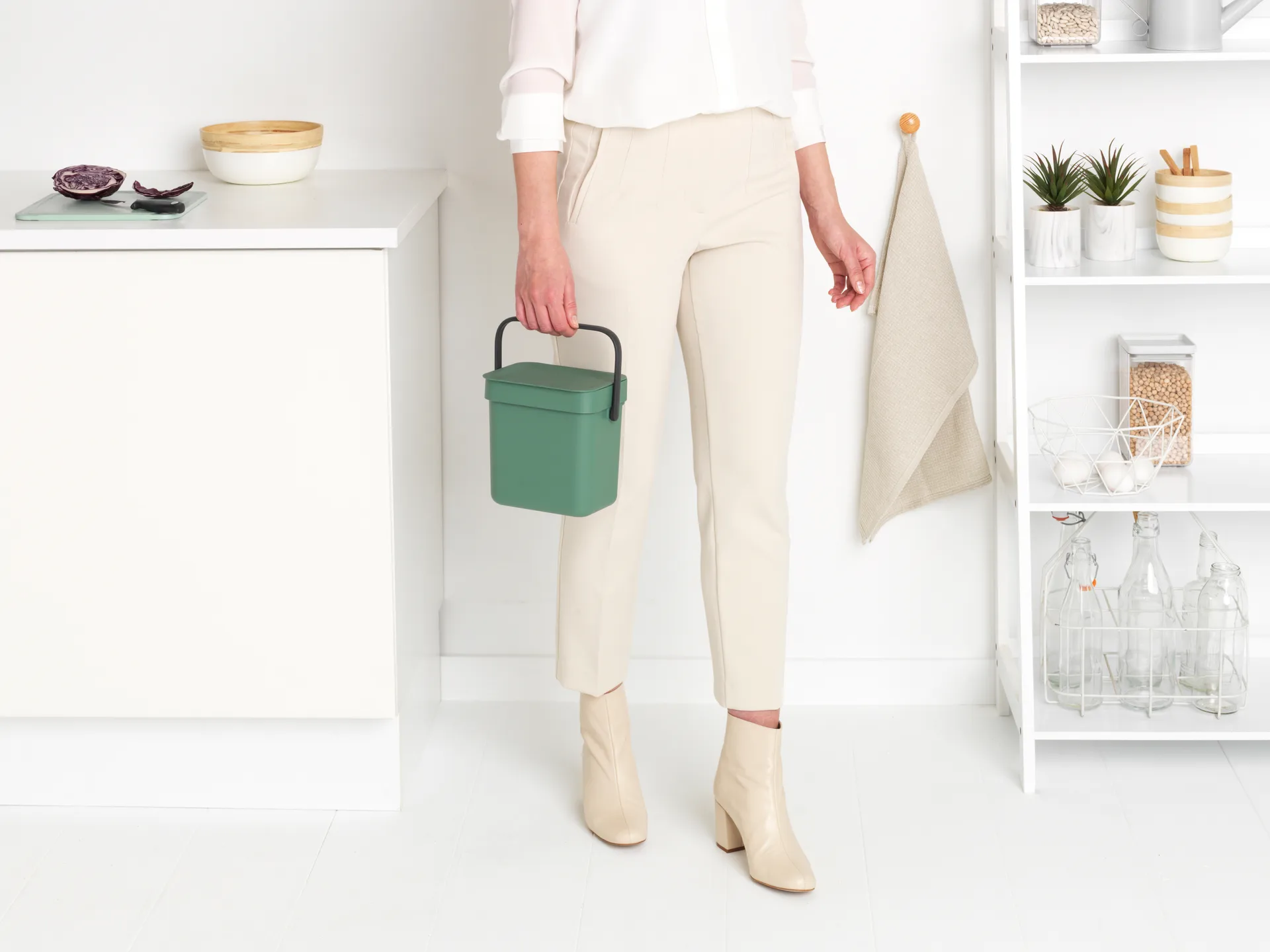 Avfallsbøtte Sort & Go 3 L, Fir Green Brabantia