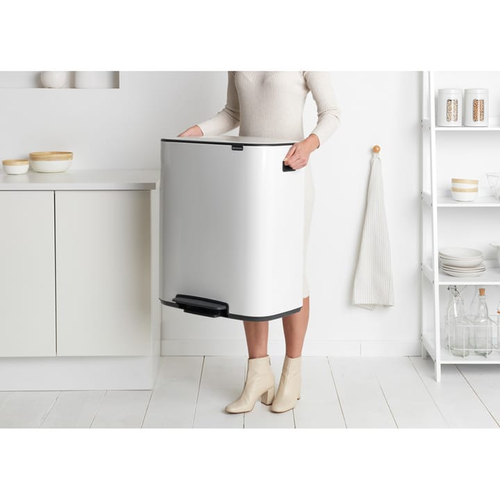 Bo bin pedalbøtte 2x30 L, White Brabantia