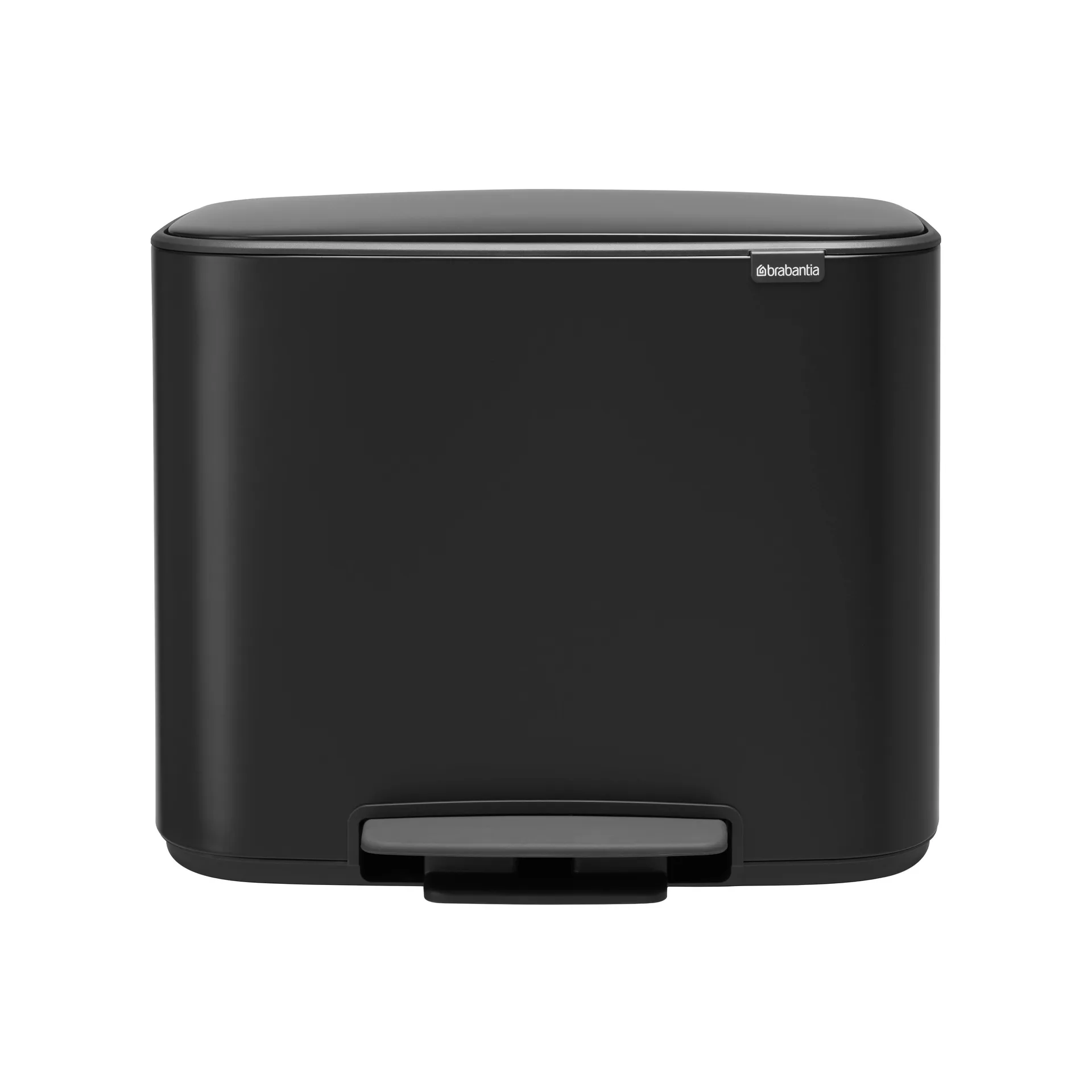 Bo pedalbøtte 11+23 l, matt svart Brabantia