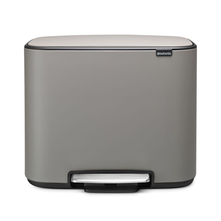 Bo pedalbøtte 11+23 l - mineral concrete grey - Brabantia