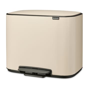 Bo pedalbøtte 11+23 l - Soft beige - Brabantia