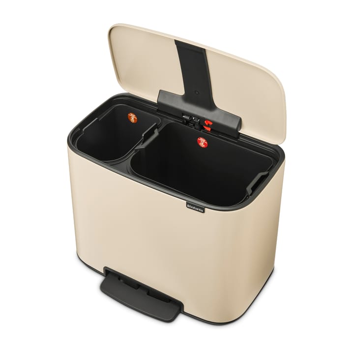 Bo pedalbøtte 11+23 l, Soft beige Brabantia