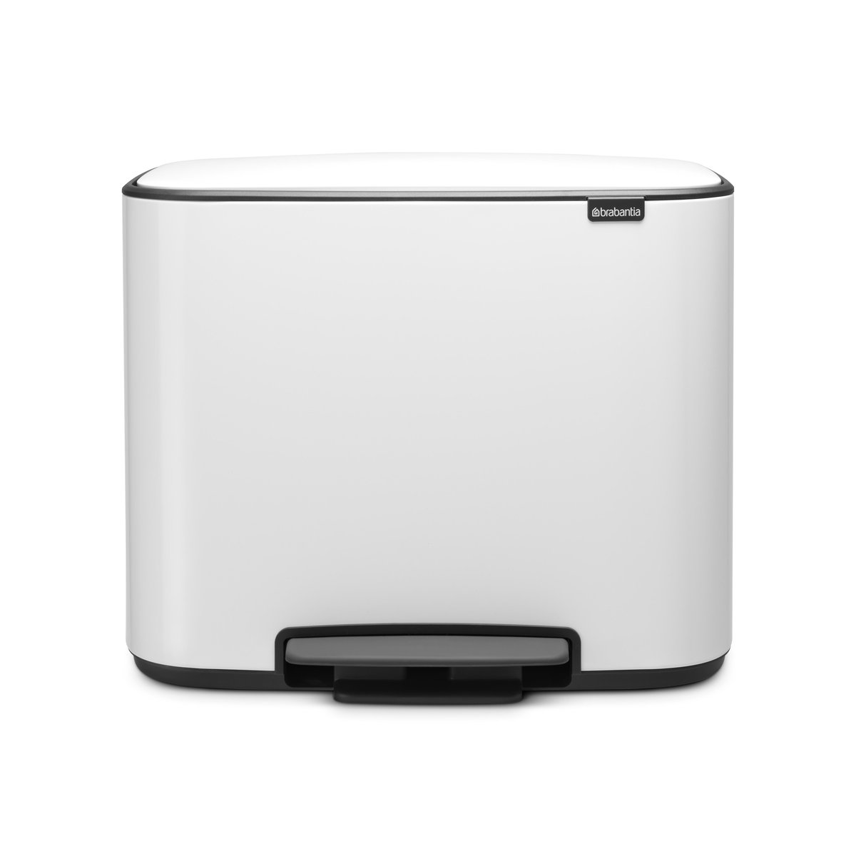 Brabantia Bo pedalbøtte 36 l hvit